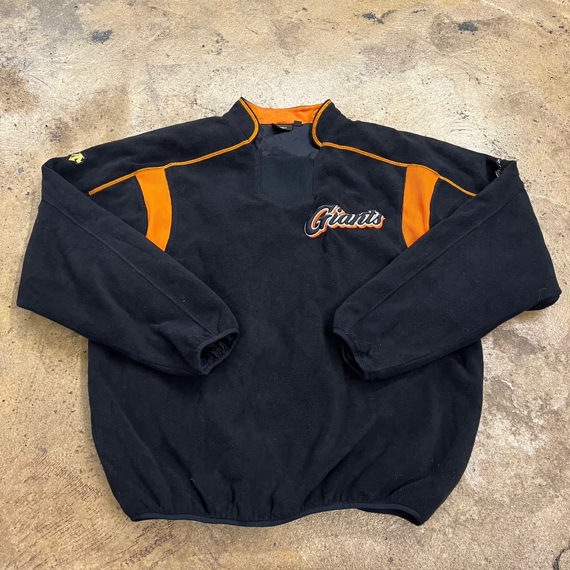 [정품/M] 데상트 롯데 자이언츠 플리스 풀오버 웜업 b8 상품이미지2