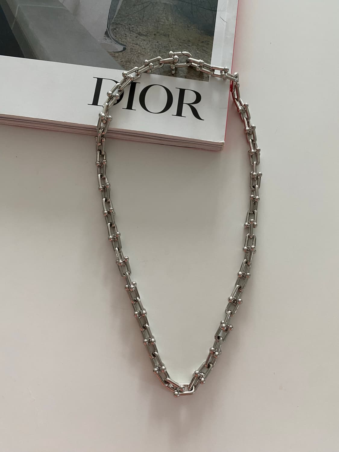 실버톤 링크 체인 목걸이 상품이미지2