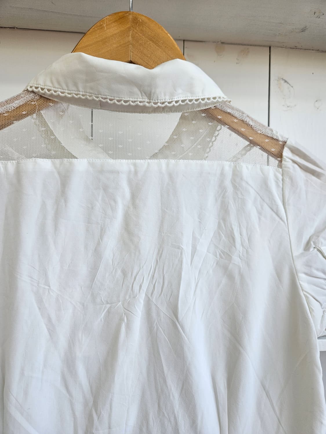 Ank Rouge 레이스 세일러카라 블라우스 상품이미지5