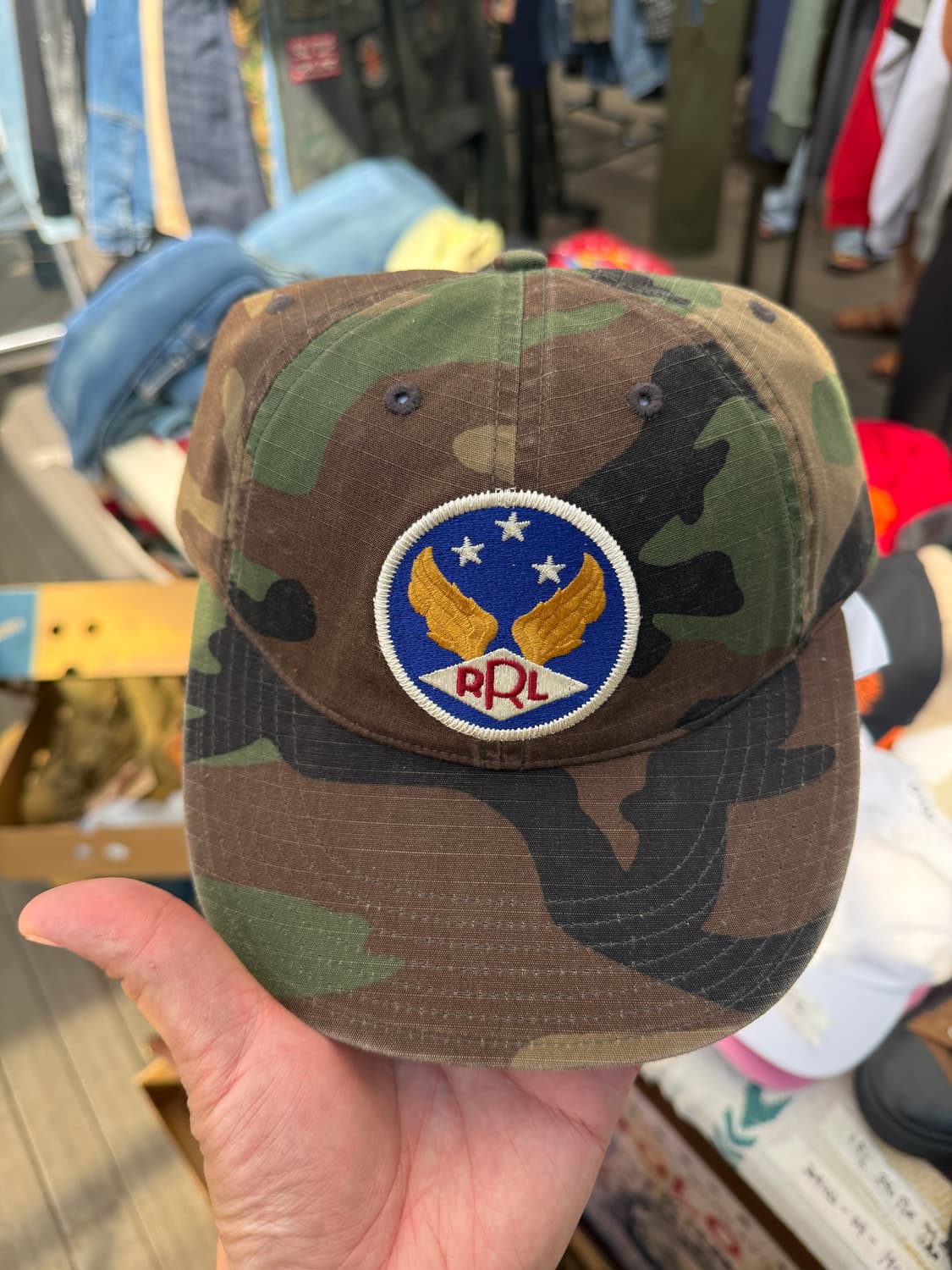Rrl 카모 볼캡 os  상품이미지1