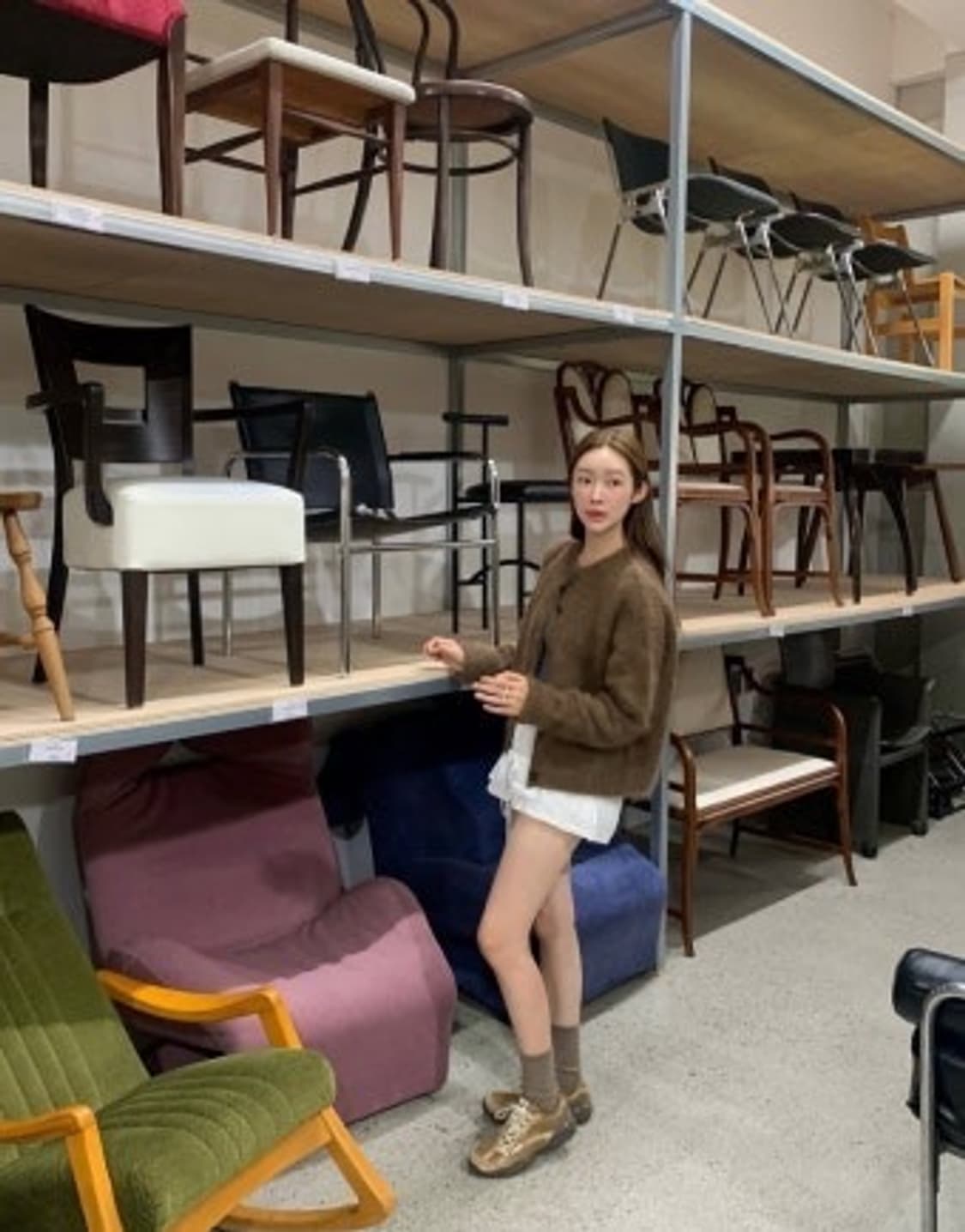 휠라 에샤페v2 브라운 스니커즈 240 상품이미지6