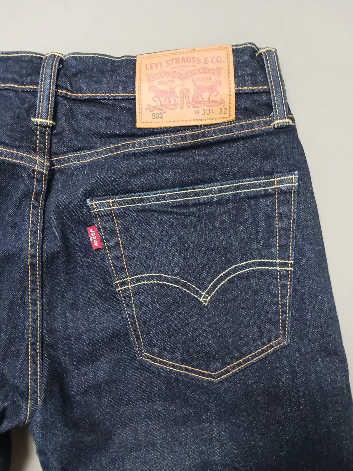 [30] 리바이스 502 다크워시 레귤러 테이퍼드진 청바지 상품이미지9