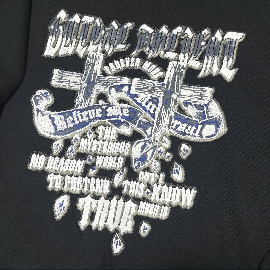 [재패니즈]GoldExperience Y2K 크로스 스웻셔츠 상품이미지3