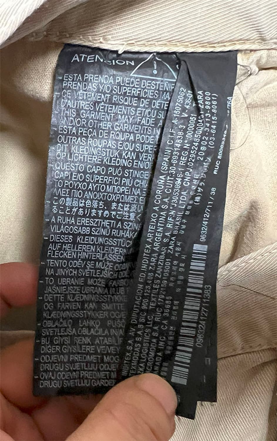 ZARA 자라 남자 카고팬츠 여름 스트릿룩 스판좋음 L 32 상품이미지4