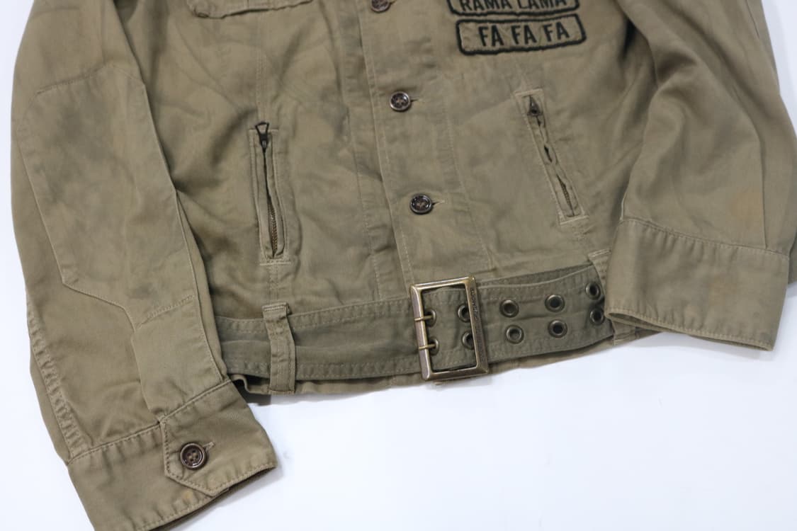 히스테릭 글래머 빈티지 와펜 패치 밀리터리 벨티드 자켓 상품이미지5