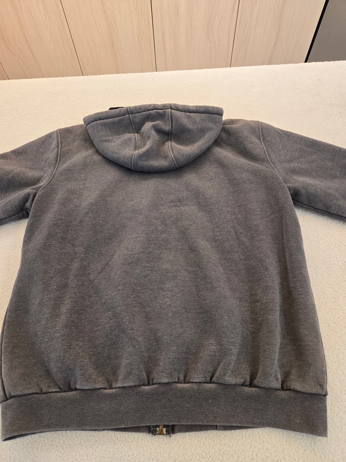 칼하트 맛있게 익은 워싱 후드집업 그레이 "써멀 후드집" M 상품이미지8