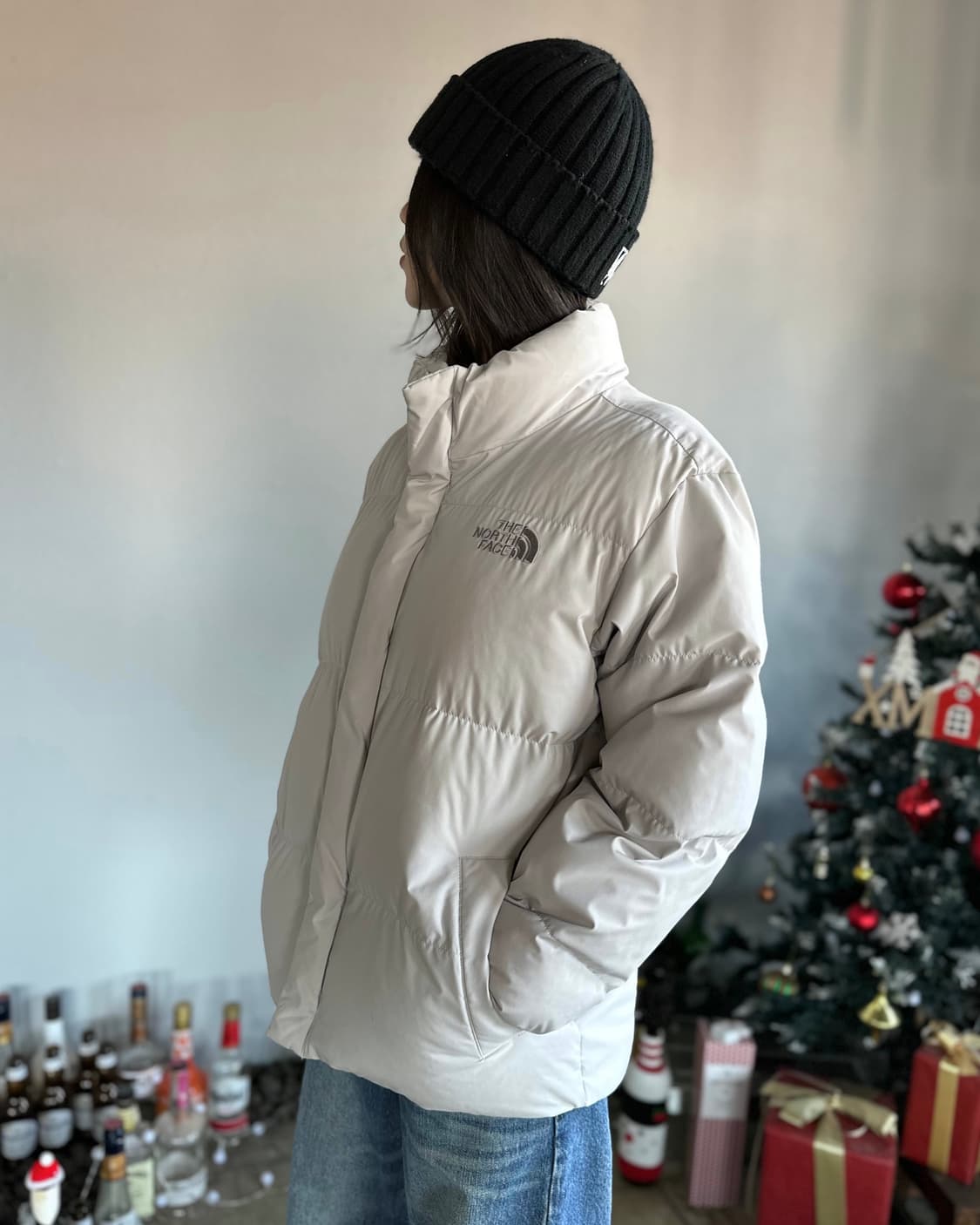 [S]노스페이스 화이트라벨 리버튼 온볼 패딩 자켓 상품이미지2