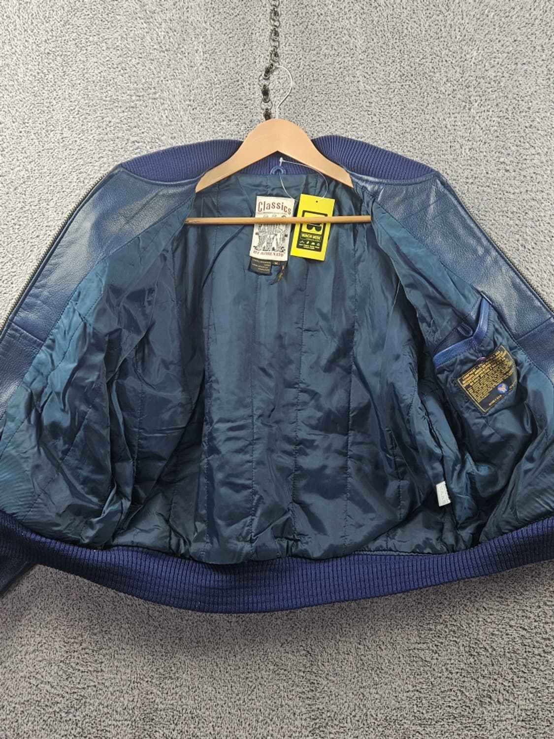 아비렉스 아이콘 네이비 가죽 블루종 자켓 ( M ) / 11063 상품이미지10