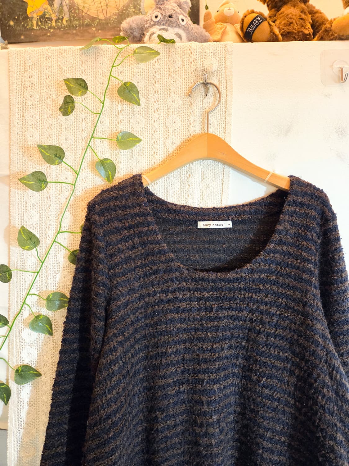 스트라이프 사이드 포켓 니트 상품이미지2