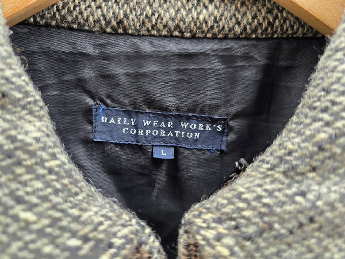 트위드 울 집업 자켓 (made in japan) 상품이미지5