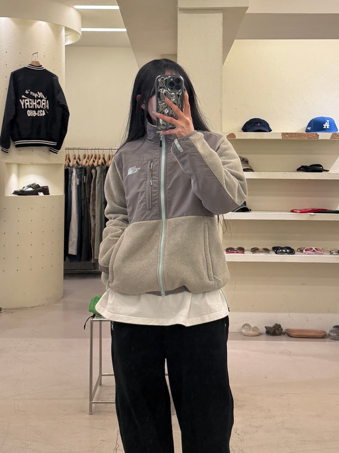 노스페이스 나일론 하이브리드 플리스 자켓 U1073 상품이미지1