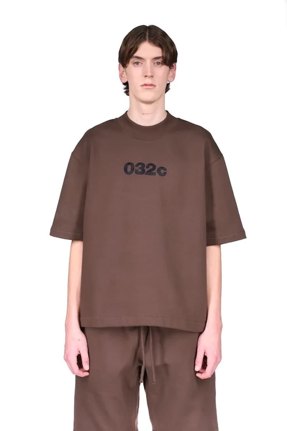 032C 자수로고 반팔 브라운 L 상품이미지3