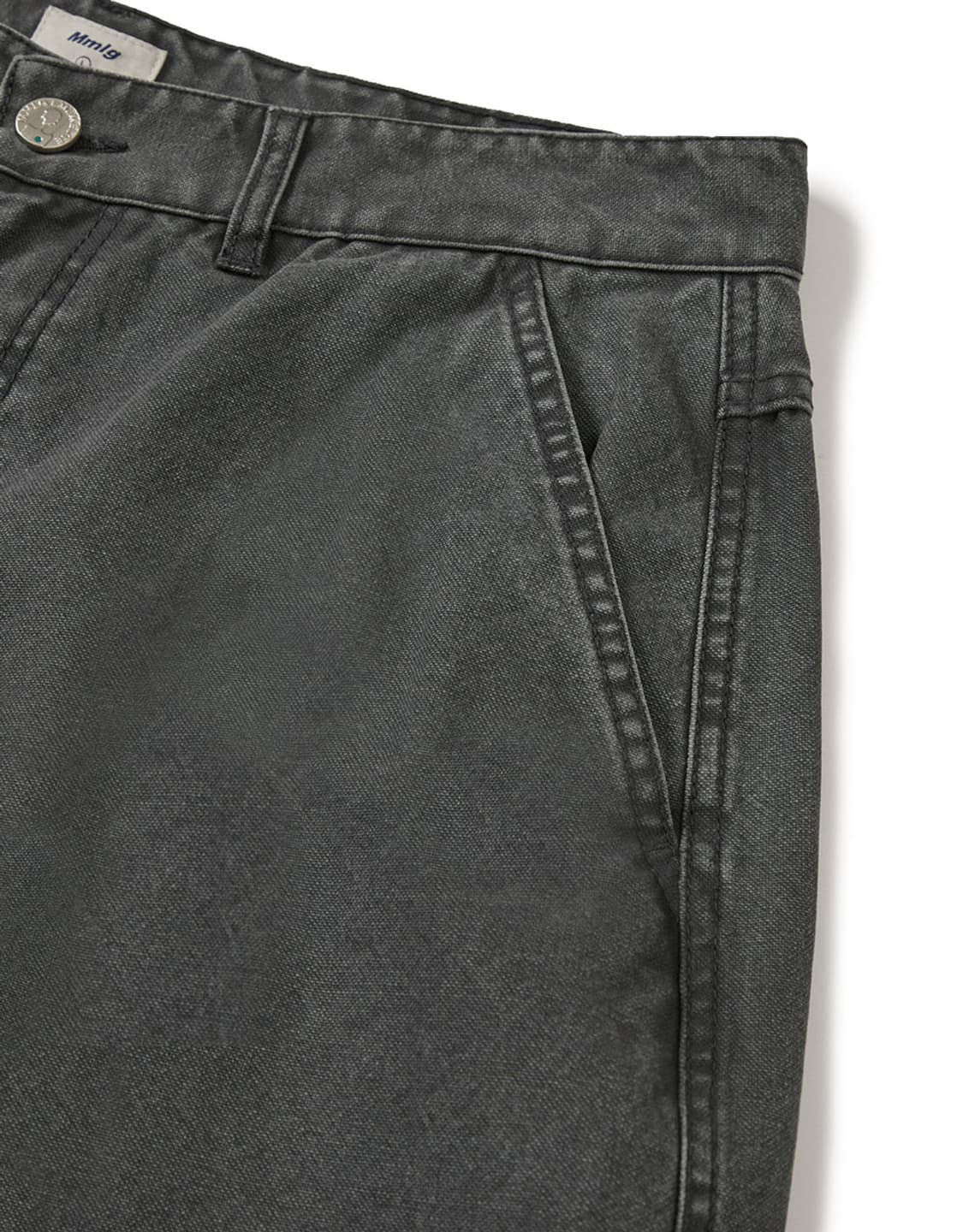 Mmlg 워시드 와이드 팬츠 차콜 L (새상품) 상품이미지4