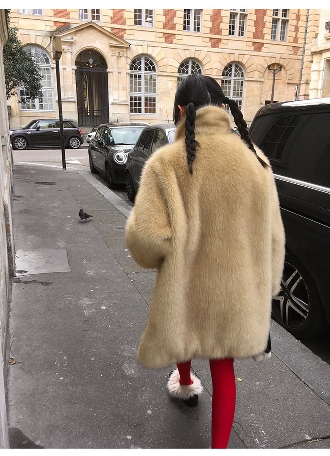 (새상품)mona 해외수입 에코 퍼 자켓 상품이미지3