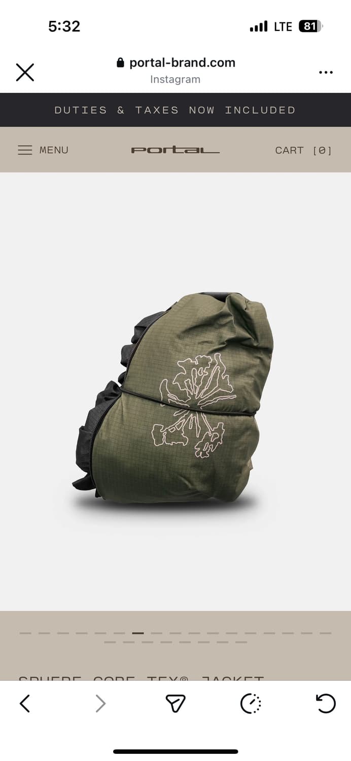 Portal 포탈 3L 고어텍스 자켓 S 새상품 상품이미지2