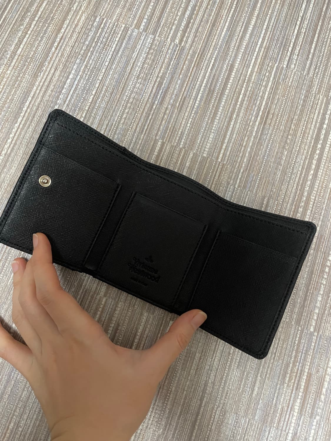 풀박)비비안웨스트우드 사피아노 블랙 카드지갑 반지갑 스몰 플랩 퍼스 상품이미지5