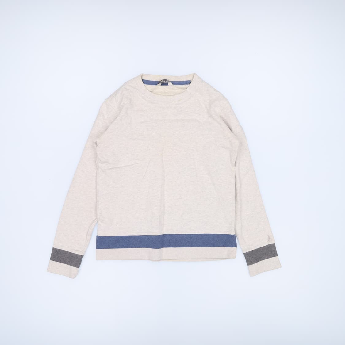 [100] 빈폴 배색 라운드 맨투맨 긴팔티 0112J 상품이미지1