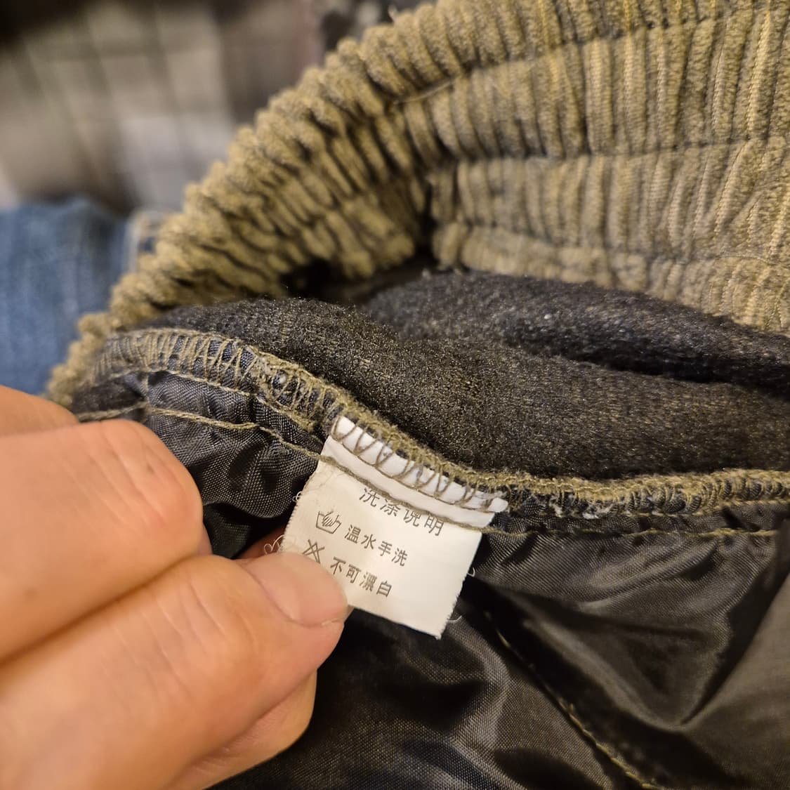 30~32인치 카키 벌룬핏 코듀로이팬츠  상품이미지4