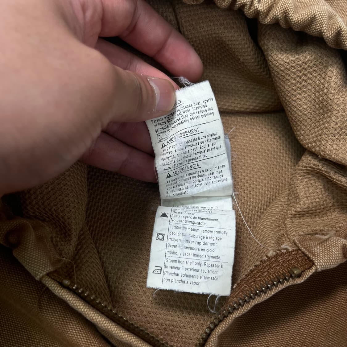 95 칼하트 Y05 엑티브 브라운 워크자켓 상품이미지5