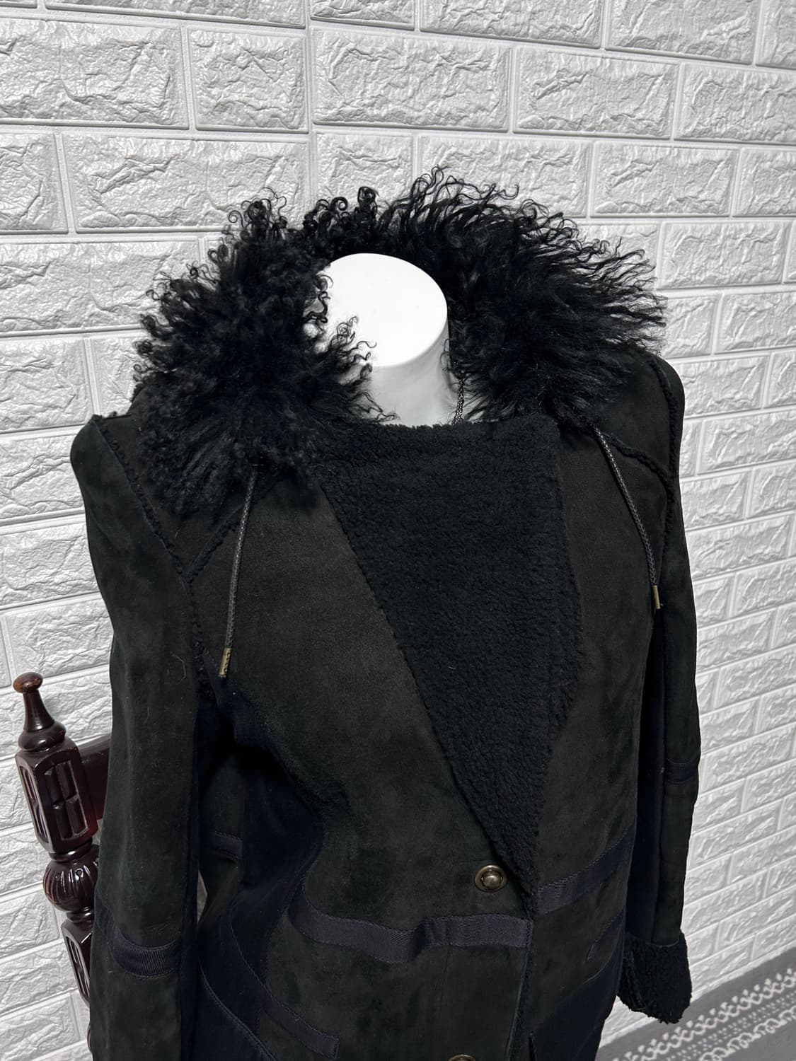 VanessaBruno N2B 후디드 시어링 자켓 상품이미지2