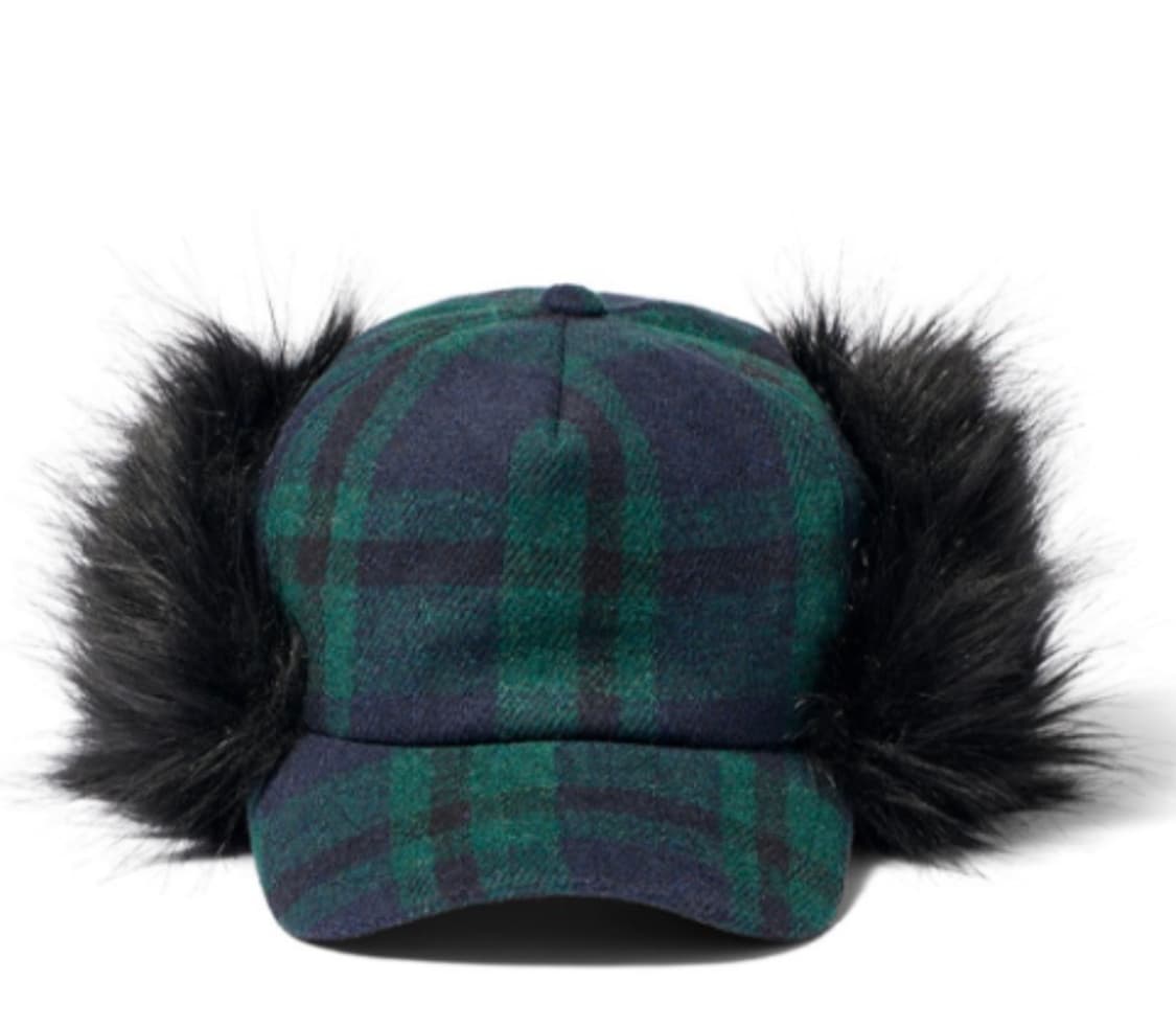 오픈와이와이 타탄 이어플랩 볼캡 모자 (닝닝착용) 상품이미지3