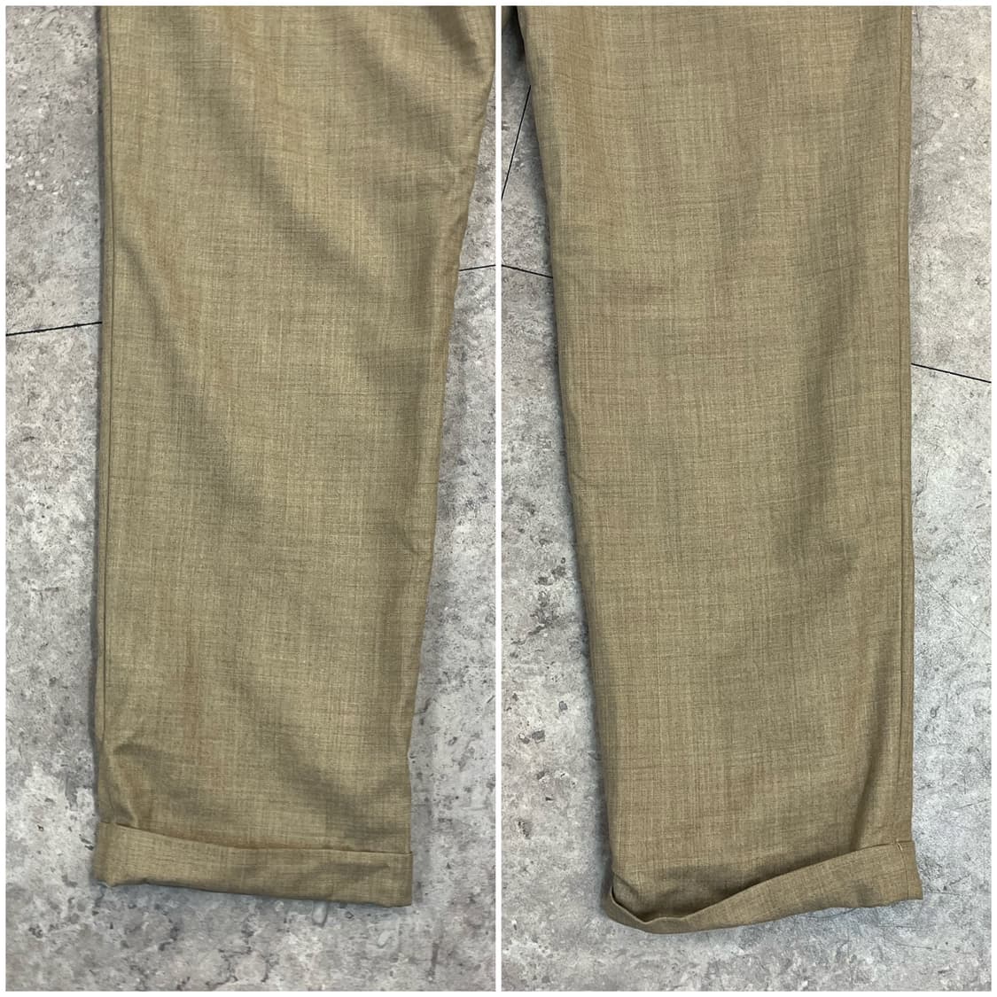 버버리 울 팬츠 베이지 40 #csz3652 상품이미지7