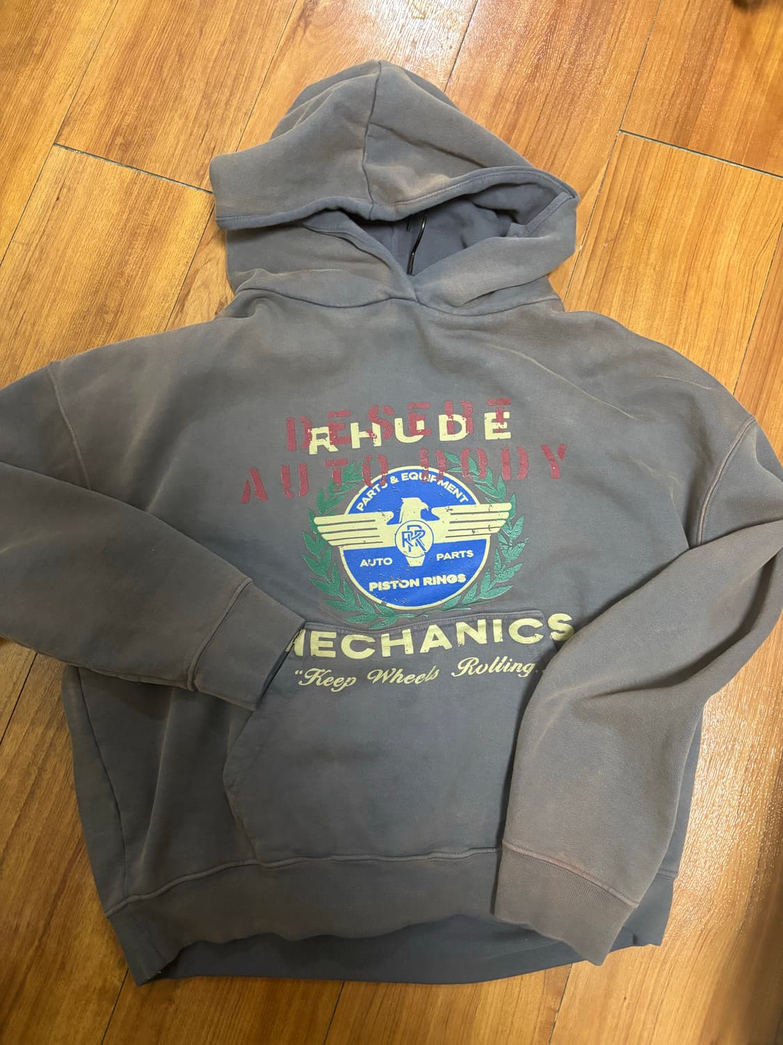 새상품 Rhude mechnics 메카닉 후드 L 상품이미지2