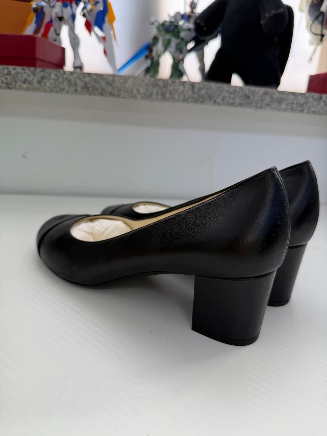 정품) 샤넬 블랙 발레리나 플랫 슈즈 구두 38.5 상품이미지6