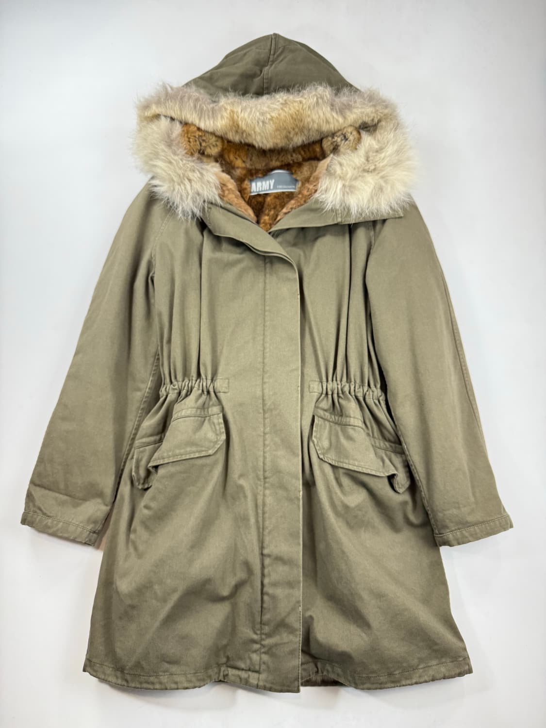 Yves salomon 이브살로몬 아미 코요테퍼 천연모피야상 상품이미지1