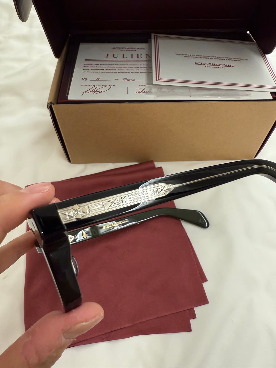 자크마리마지 안경 줄리엔 블랙 새제품급 판매 상품이미지3