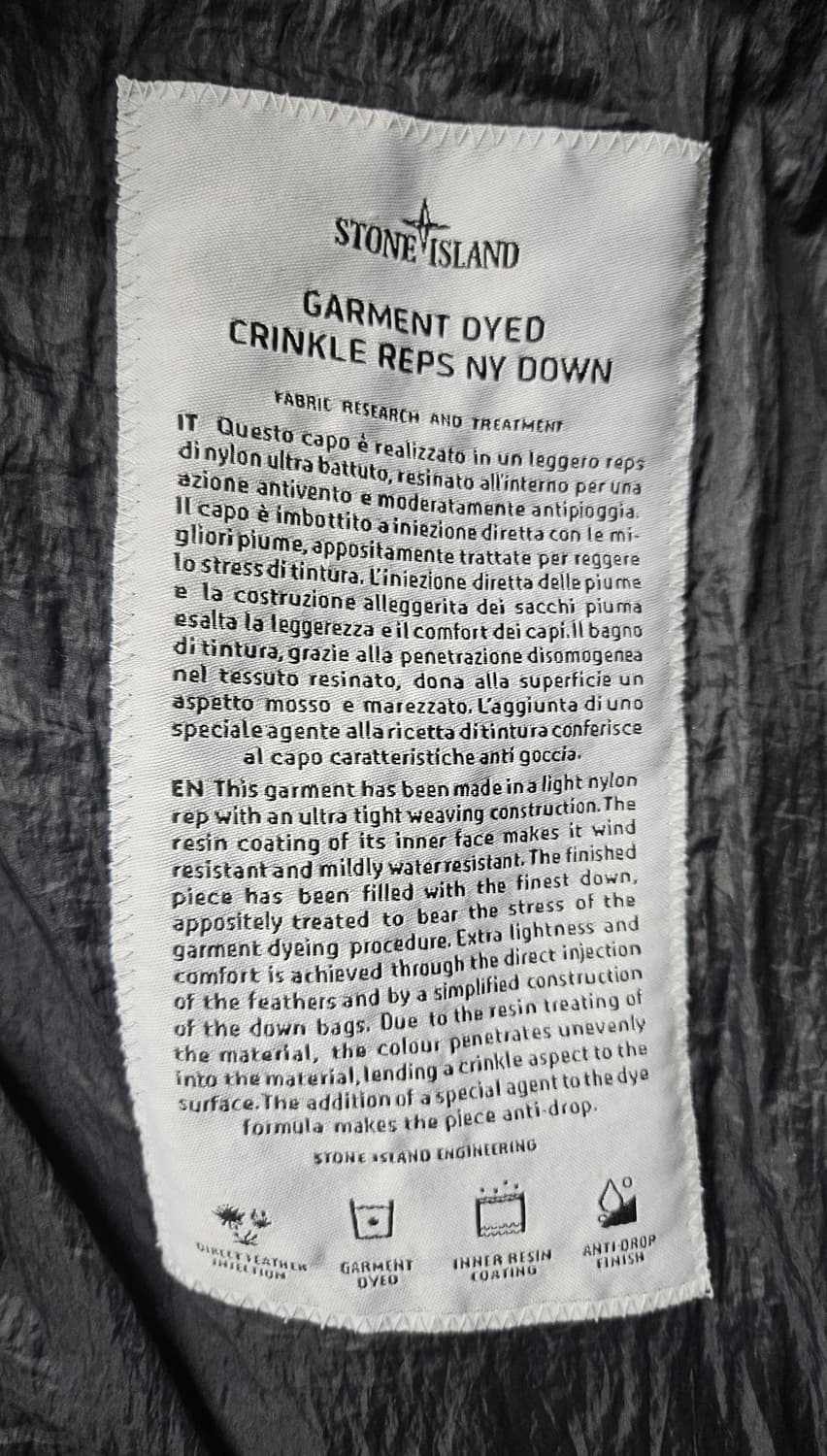 스톤아일랜드 패딩조끼 M 와펜 패딩 베스트 XD29 상품이미지8
