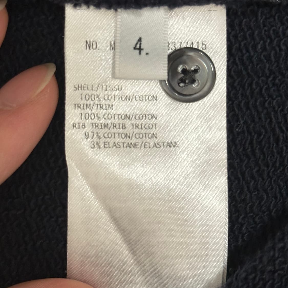 [4] 톰브라운 백삼선 맨투맨 네이비 상품이미지4