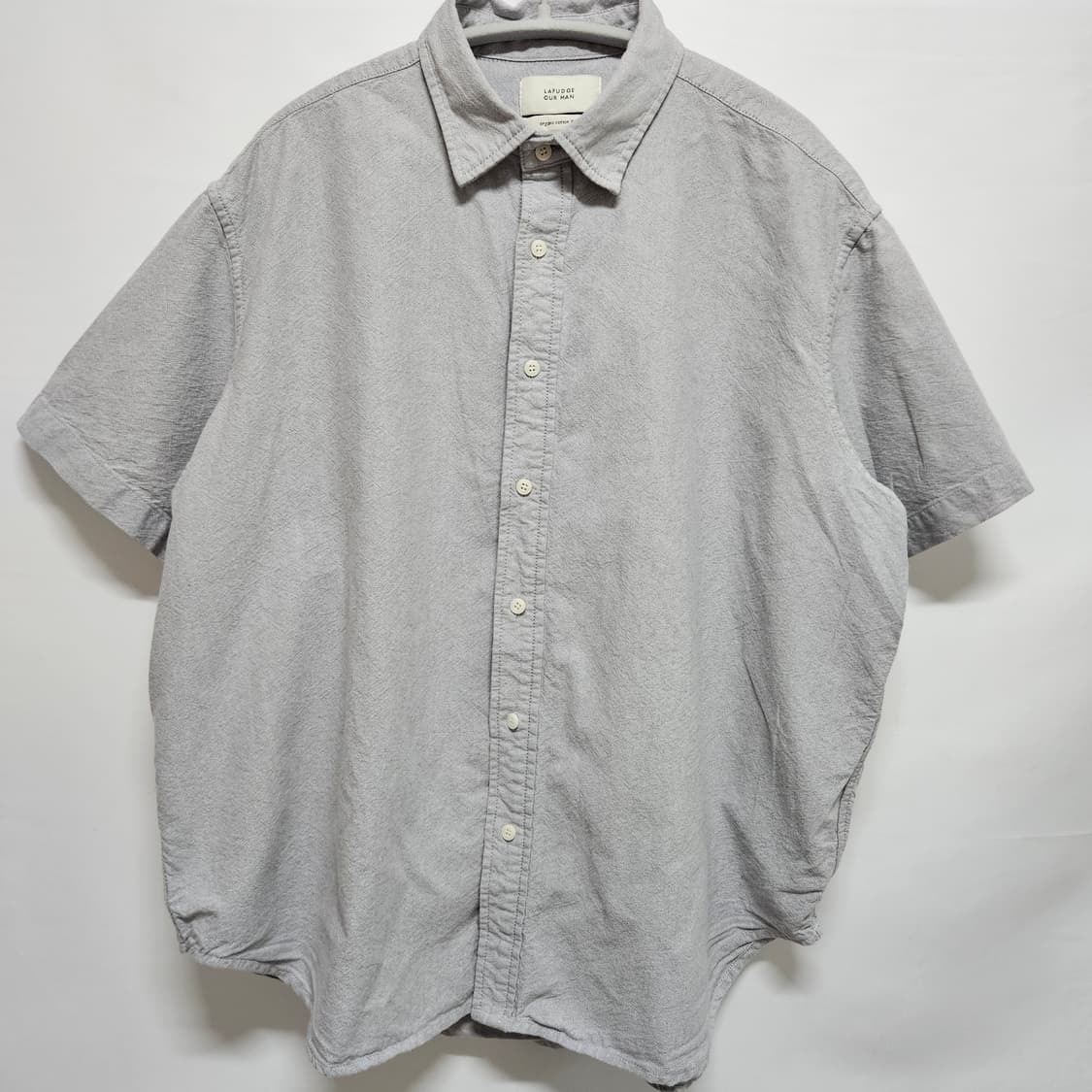 라퍼지스토어 오가닉 코튼 반팔 셔츠 S 상품이미지1