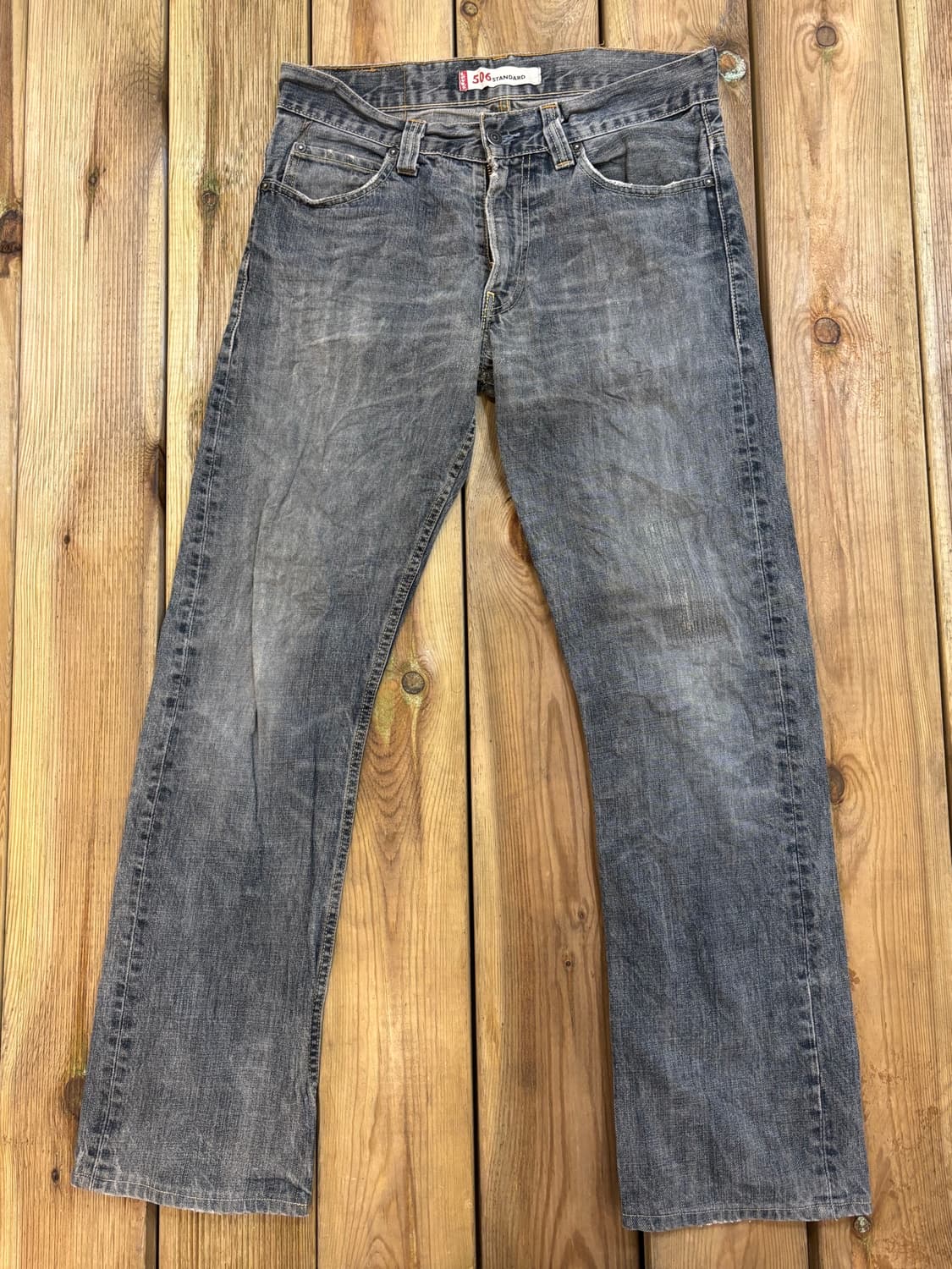 Levi’s 506 스탠다드 블랙 페이드 데님 상품이미지4
