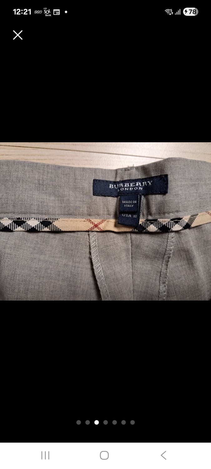 버버리 런던 여성 바지 (USA 12) 상품이미지3