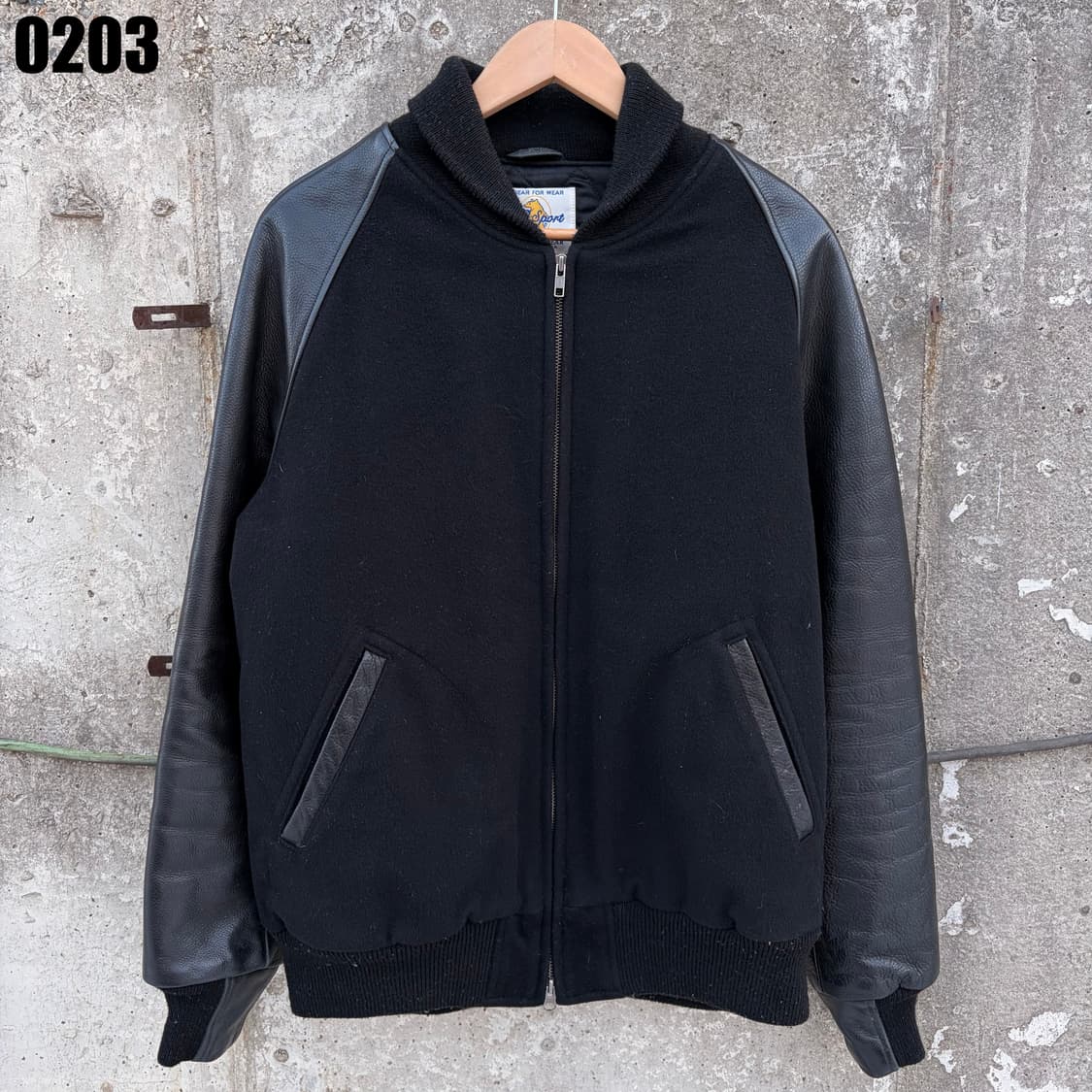 USA GB golden bear 암레더 블루종 자켓 L 0203 상품이미지1