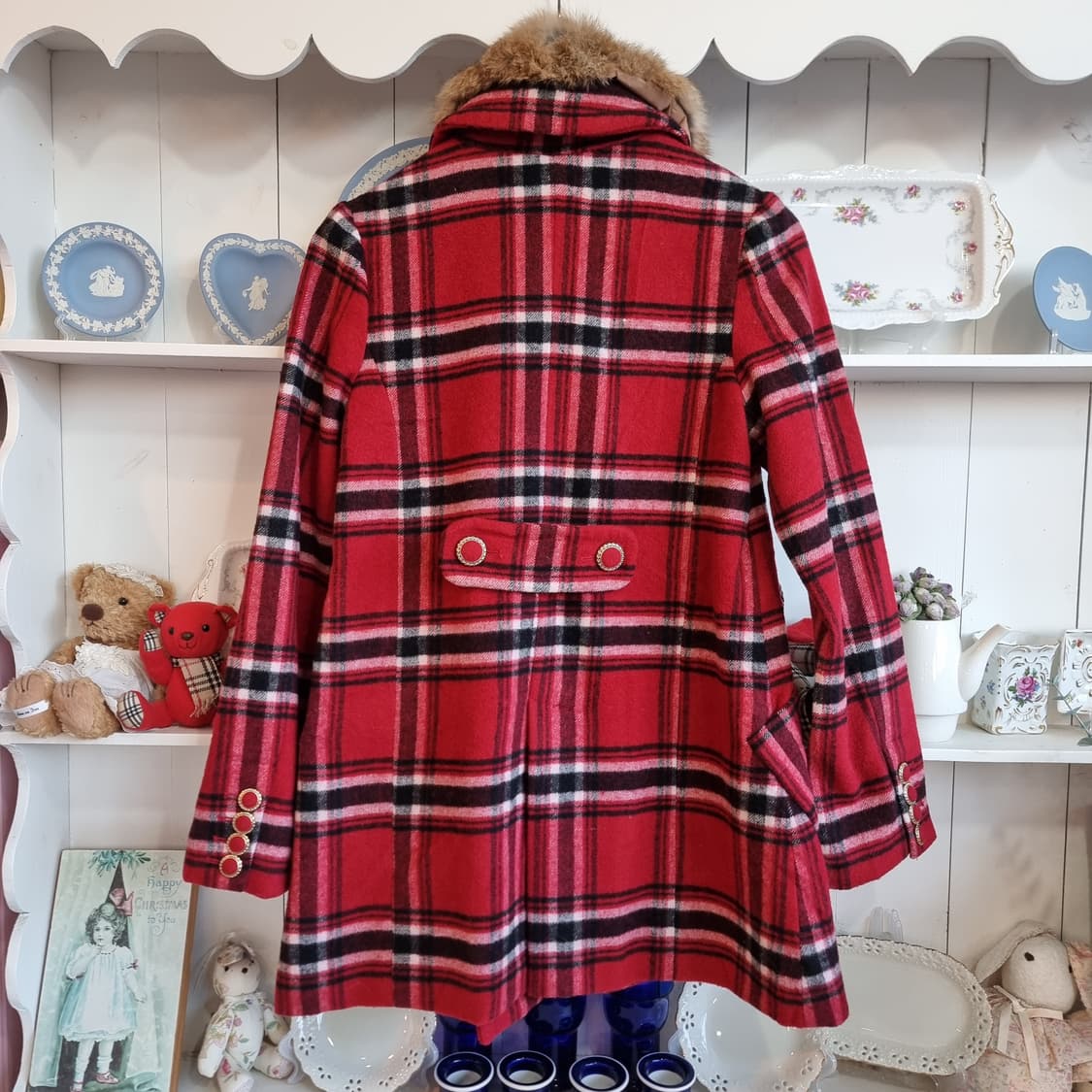 INGNI(잉그니) 체크 울 코트 상품이미지7