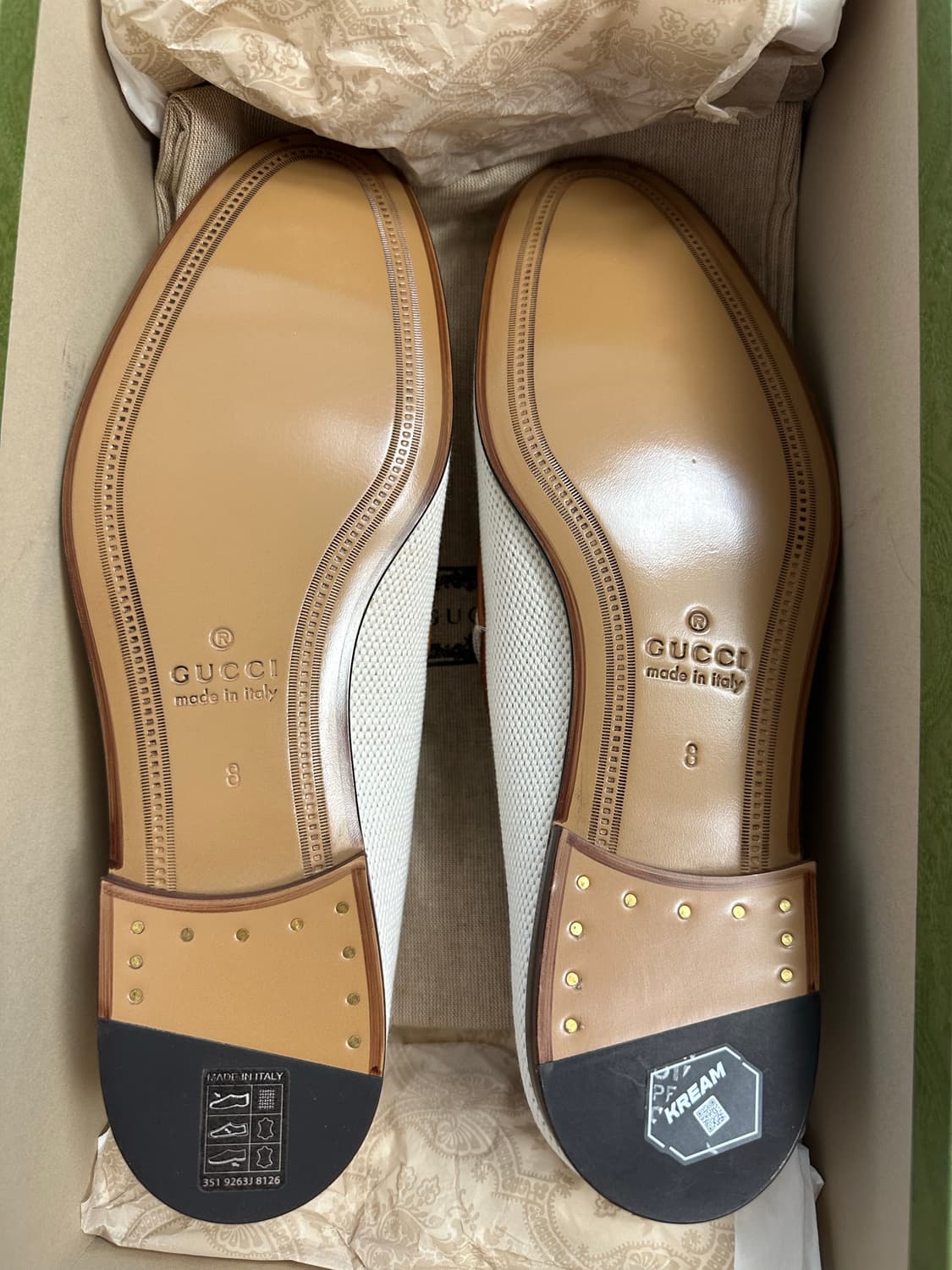 구찌 조던 로퍼 캔버스 화이트 8(270) 상품이미지4