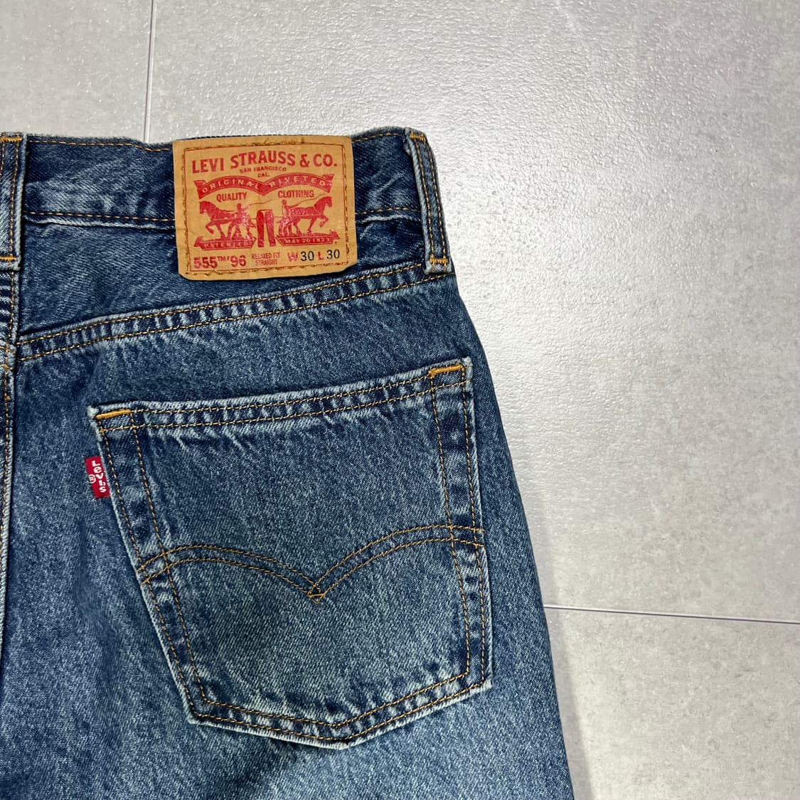 [30] 리바이스 555 빈티지 데님 청바지 W30 L30 상품이미지1