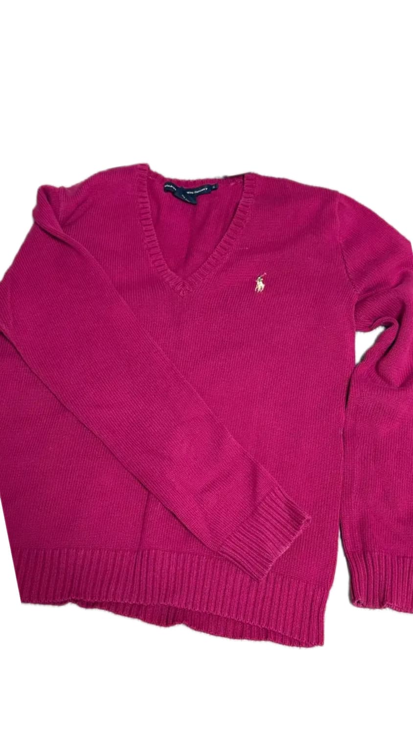 빈티지 폴로랄프로렌 니트 스웨터 버건디 상품이미지1