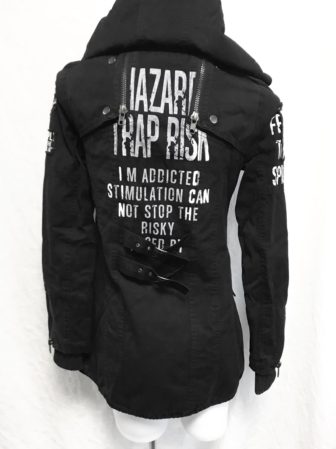 빈티지 고스트오브할렘 펑크 디테일 점퍼 자켓 상품이미지5