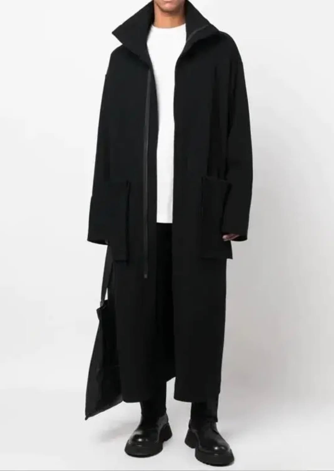 요지 야마모토 뿌르옴므 빅 포켓 롱 코트 상품이미지9