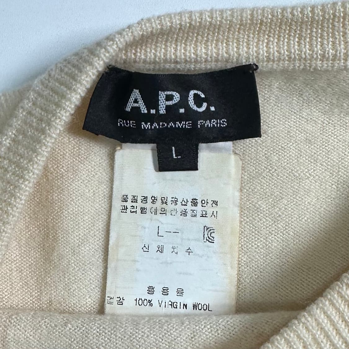 APC 아페쎄 스트라이프 울 니트  상품이미지6