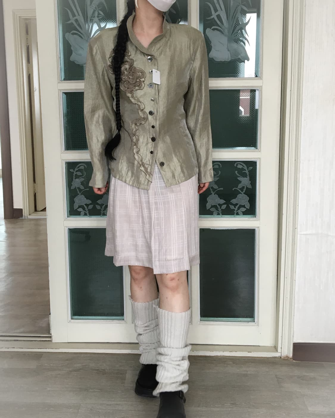 Corsage point glossy jacket 상품이미지7