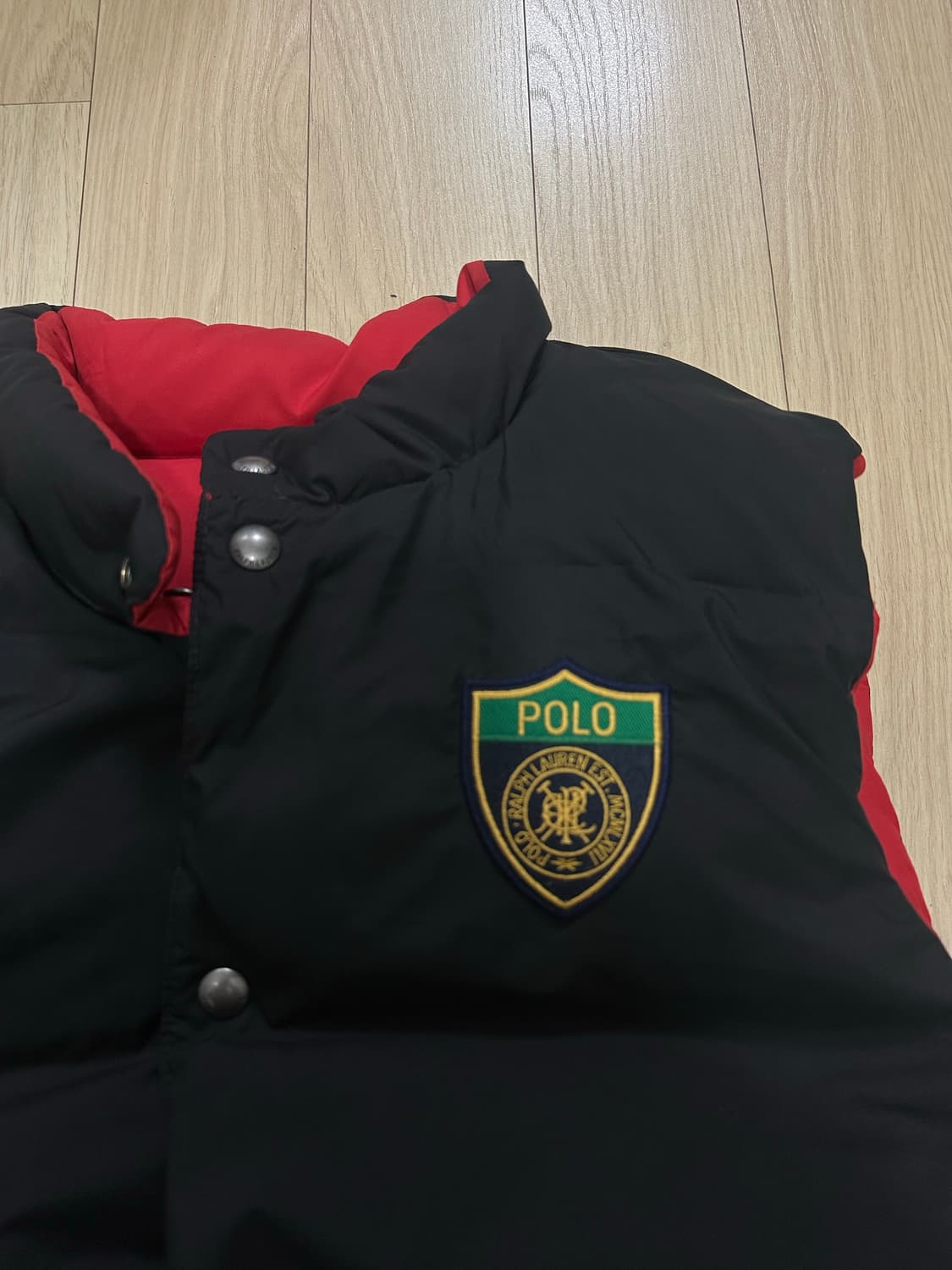 레어템) 폴로 리버시블 양면 다운조끼 95 상품이미지4