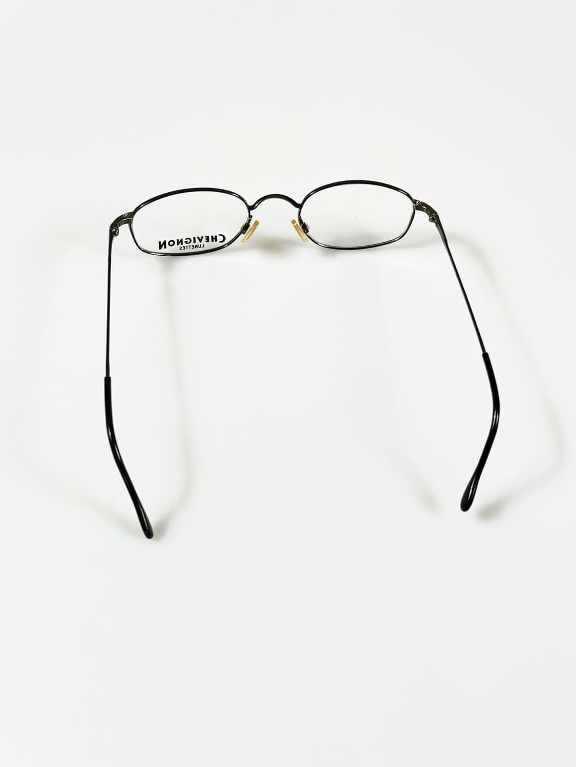 90s CHEVIGNON 슬림 오벌 메탈 프레임 빈티지 안경 상품이미지6