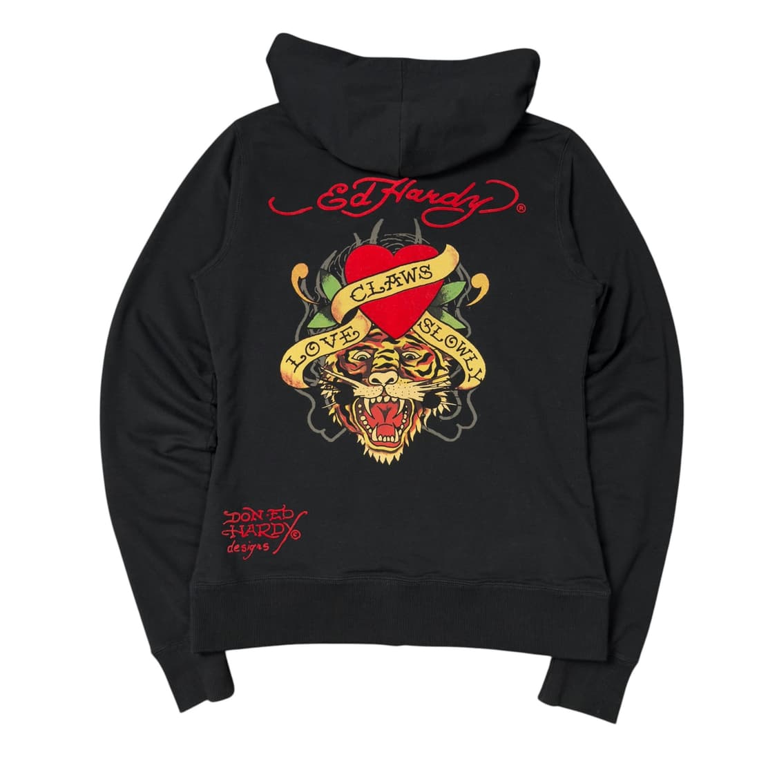 (M) 에드 하디 타이거 로고 후드집업 블랙 상품이미지1