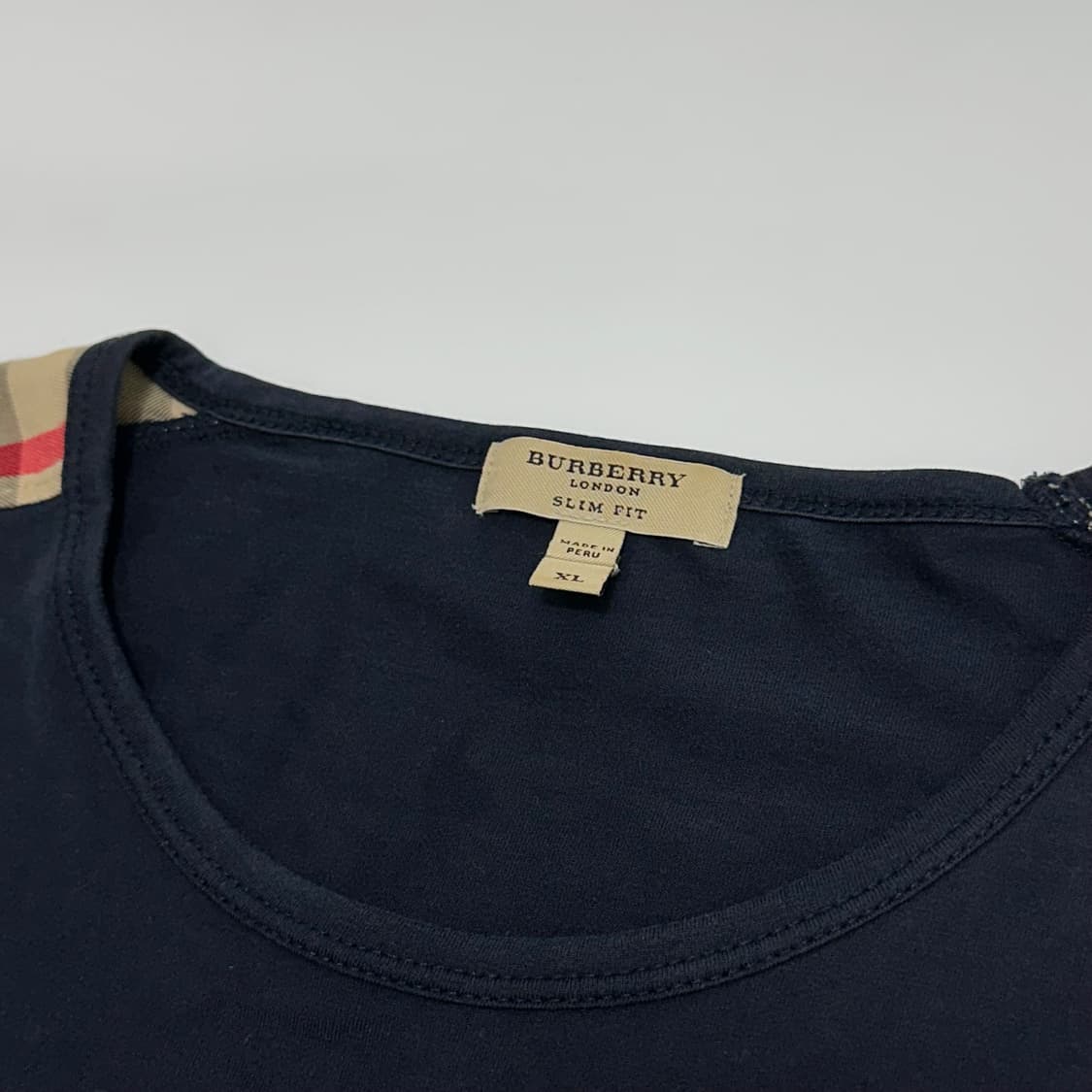 버버리 체크 라운드 반팔티 상품이미지6