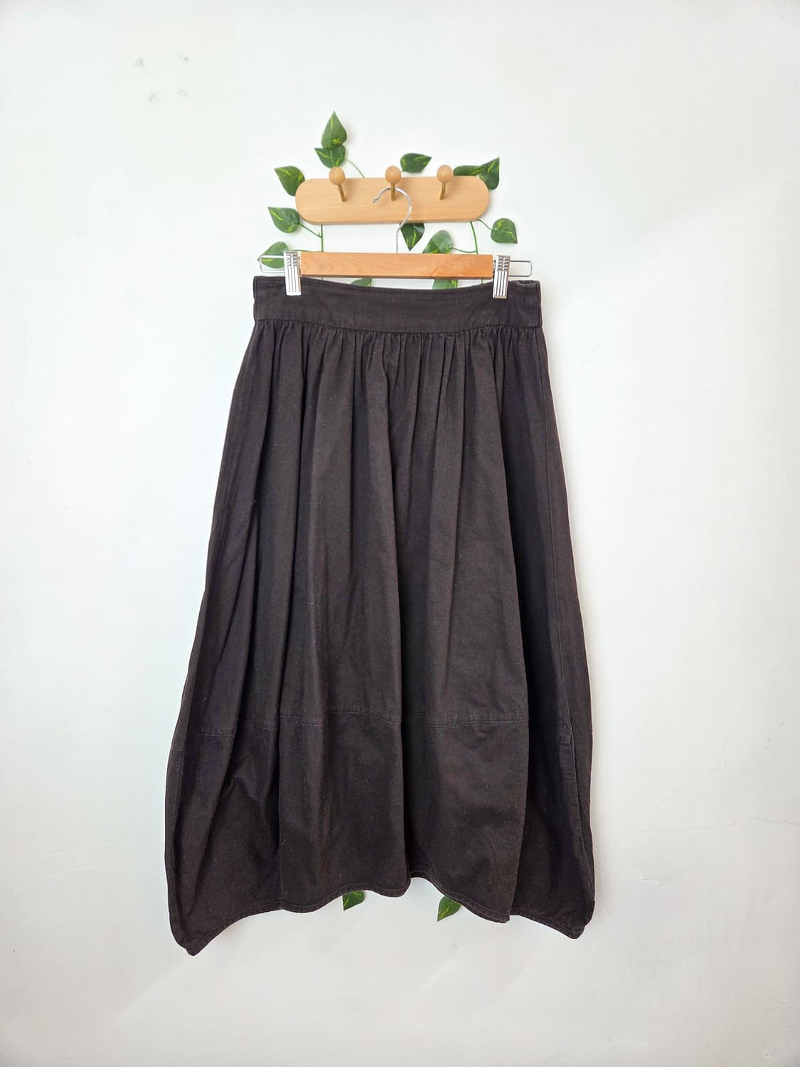 초코브라운 호박 롱스커트 상품이미지1