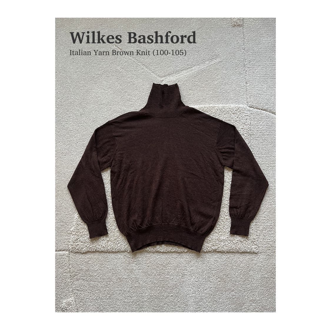 Wilkes Bashford 이탈리안 얀 브라운 니트 (103-105) 상품이미지1